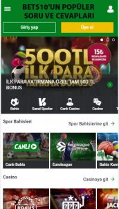 Bets10'un Popüler Soru ve Cevapları